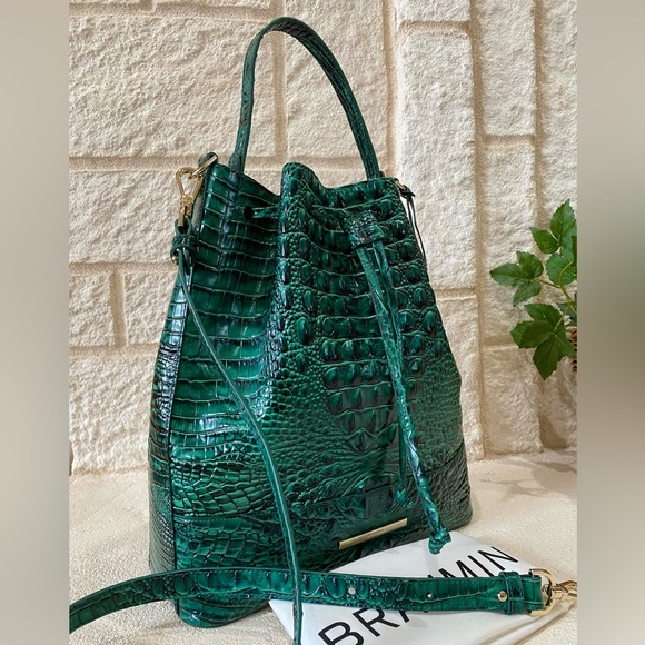 5⭐️SELLER!! 🐊🐊EMERALD MELBOURNE Brahmin MARLOWE - Picture 16 of 16